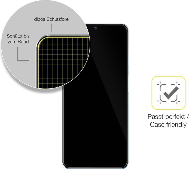Produktbild Dipos Displayschutzfolie Full-Cover 3D (2 Stück, ZTE Blade A72)