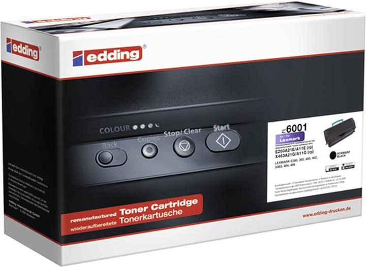 Edding Toner 18-6001 comme Lexmark E260A21E noir - unité de toner (CF)
