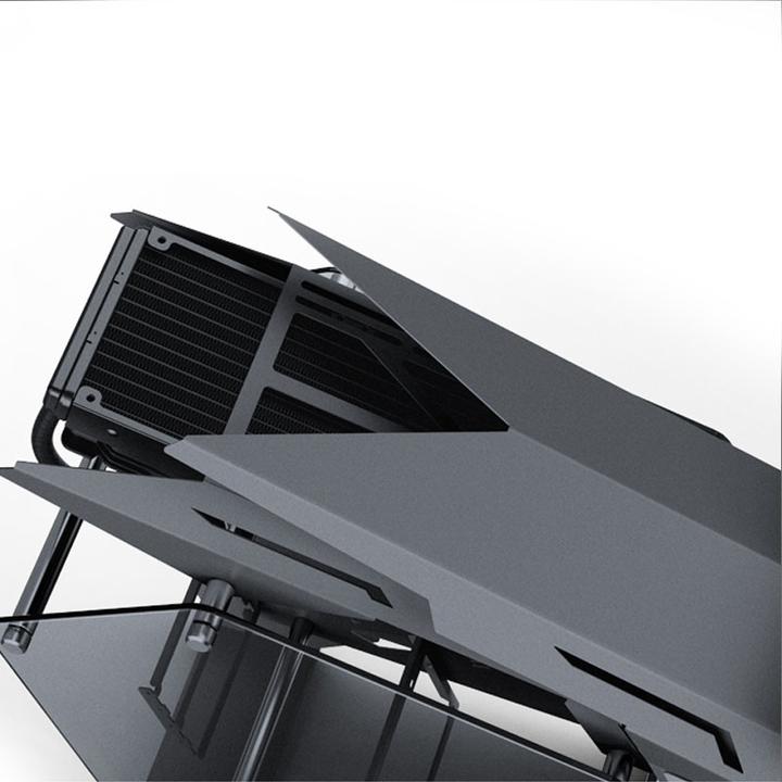 Produktbild Jonsbo MOD3 Mini Micro-ATX Tower Showcase, gehärtetes Glas - grau (mATX, Mini-ITX)