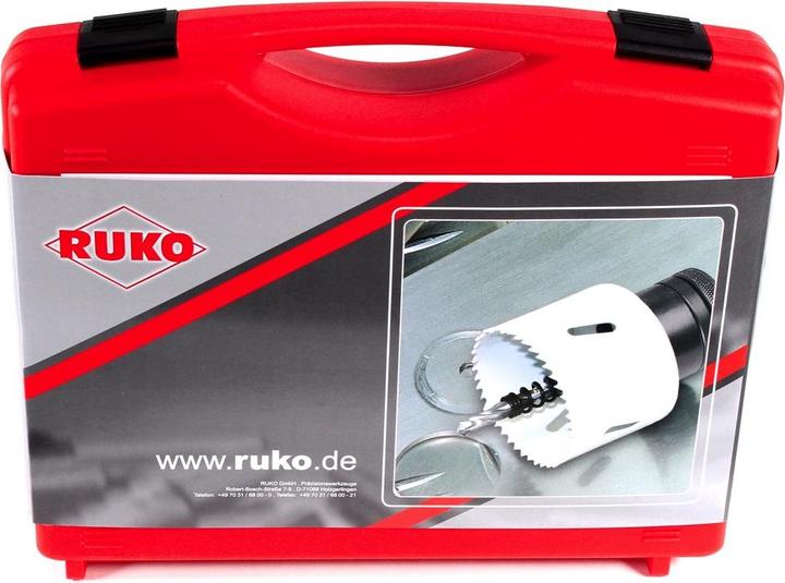Immagine prodotto Ruko Set di seghe a tazza (16 mm, 19 mm, 21 mm, 24 mm, 25 mm, 29 mm, 32 mm, 37 mm, 40 mm, 48 mm, 51 mm, 54 mm, 60 mm, 73 mm, 83 mm)