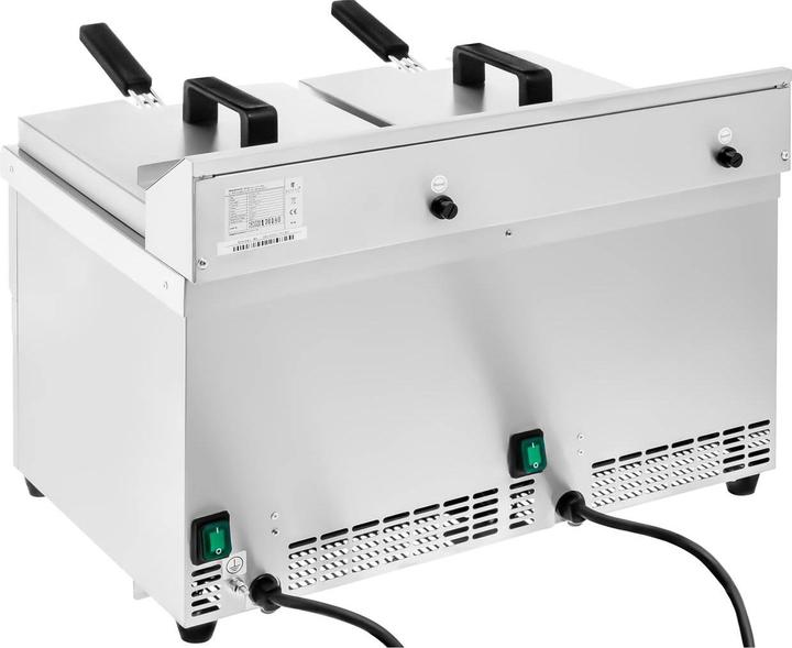 Produktbild Royal Catering Induktionsfritteuse Fritteuse Elektro Induktion Digital 2x10 L 2x3500 W Timer