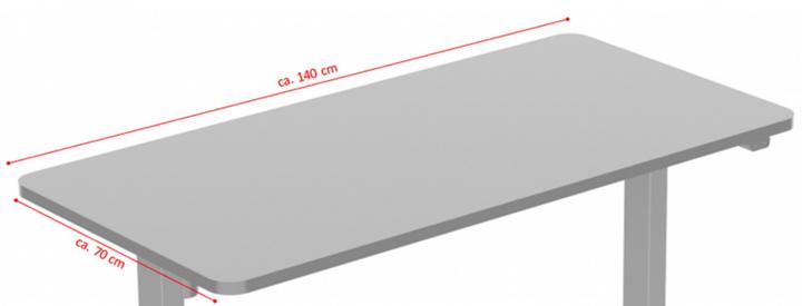 Produktbild Jet-Line Tischplatte 140x70 cm schwarz (140 x 70 cm)
