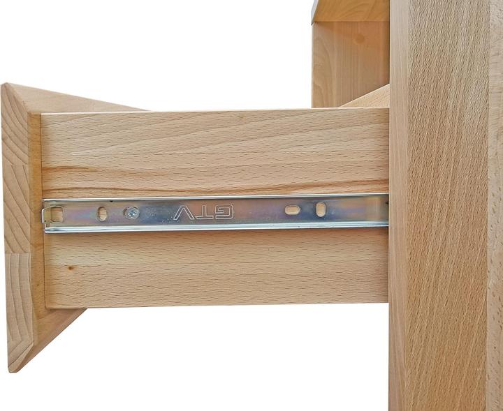 Produktbild Erst-Holz Nachttisch Buche Nachtkästchen Bettkommode mit Schublade 90.20-K42