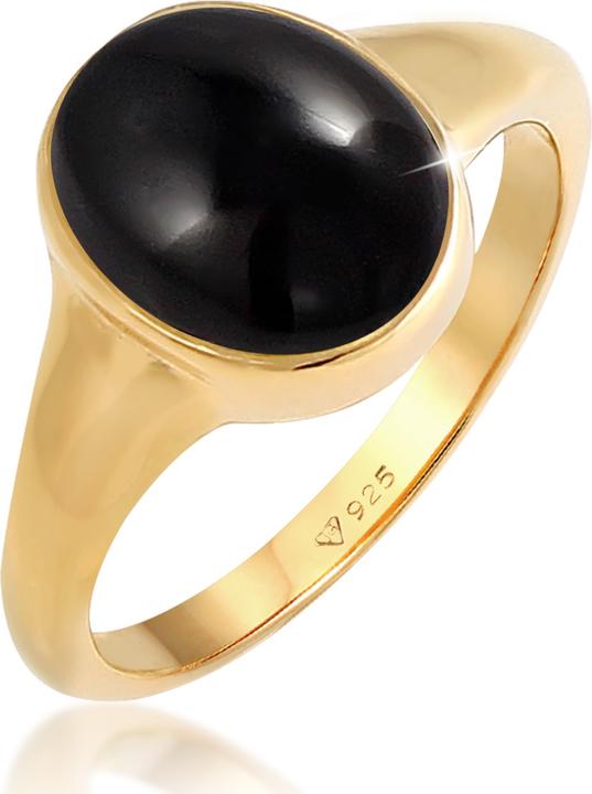 Produktbild Elli Siegelring mit Onyx Edelstein (56, 925 Silber)