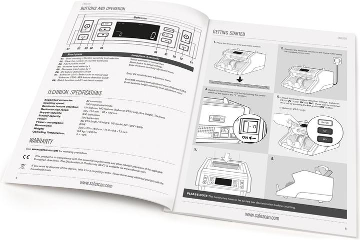 Produktbild Safescan 2210 (Geldscheinzähler)