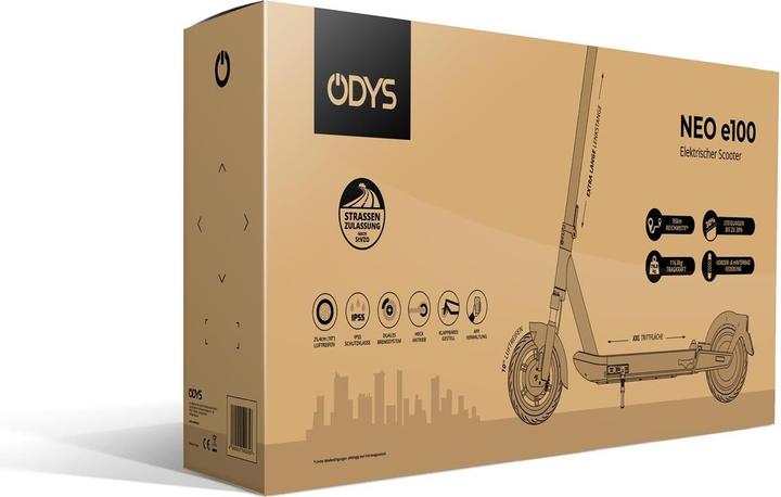 Actual product image Odys NEO e100 electric scooter (20 km/h, 95 km, 500 W)