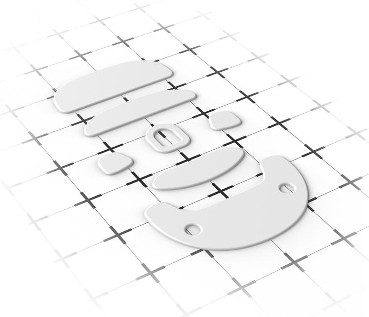 Immagine prodotto Endgame Gear Pattini per mouse XM1 RGB, 99,5% PTFE - bianco, set singolo
