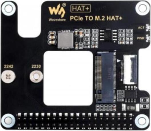 Image du produit Raspberry Pi EB120819 - PCIe to M.2 adapter for 5, supports NVMe protocol M.2 Solid Sta