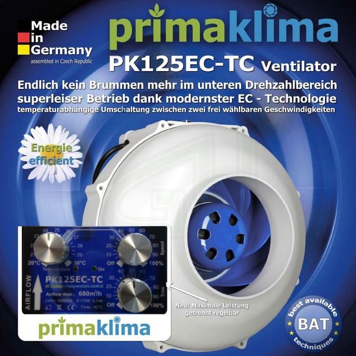 Immagine prodotto Prima Klima Ventilatore a tubo PK125EC-TC