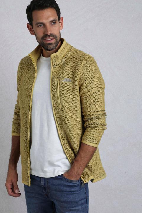 Actual product image Weird Fish Mens Transom Zip Macaroni Eco Friendly Jacket (L)