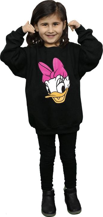 Actual product image Disney Girls Daisy Duck Head Painted Sweatshirt (140, 146)