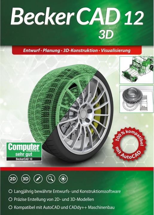Actual product image BeckerCAD 12 3D (1 User, 1 Devices/Users, unlimited)