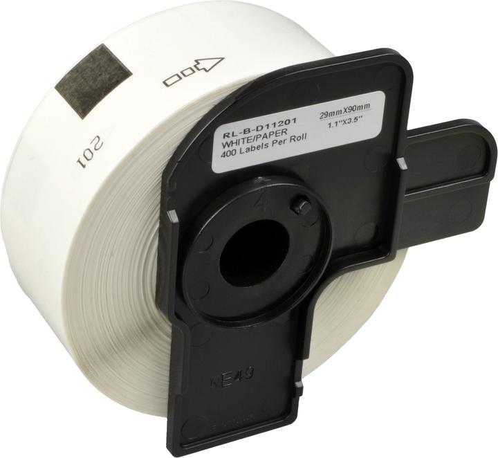 Produktbild Ampertec Etiketten kompatibel zu Brother DK11201 weiss 29 x 90mm 400 St.