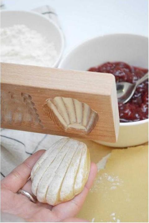 Produktbild ScrapCooking Holzform für gefüllte Kekse Petits Biscuits, 20x10x2cm