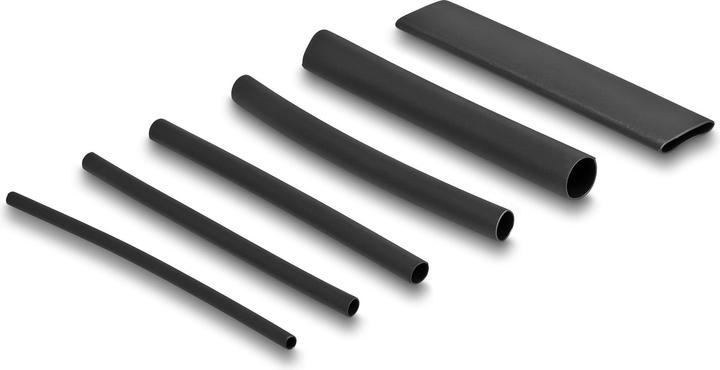 Produktbild Delock Schrumpfschlauch Sortimentsbox, schwarz, 122-teilig (122 x)