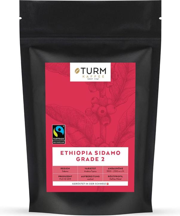 Turm Kaffee Bio&Fair Ethiopia Sidamo (250 g, Mittlere Röstung)