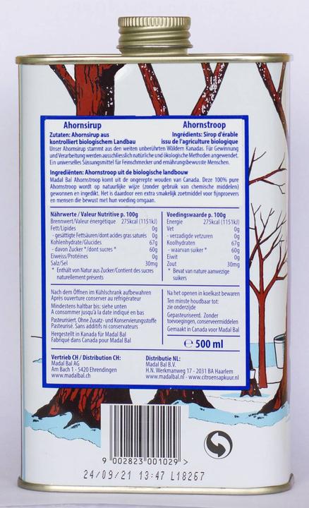 Actual product image Madal Bal Maple syrup Grade C+ (780 g)