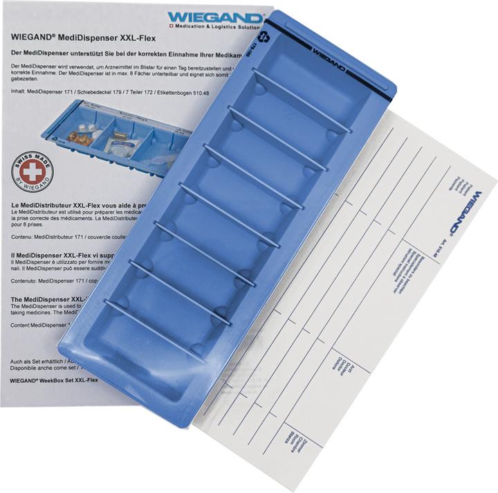 Image du produit Wiegand Medidistributeur XXL-Flex 26.4x9.9cm 7 pièces
