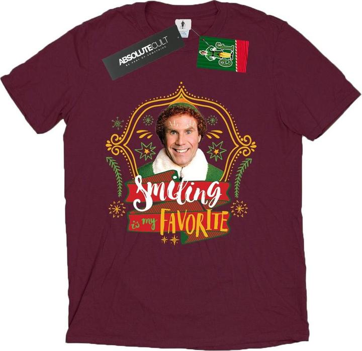 Actual product image Elf Mens Buddy Smiling T-Shirt (XXL)