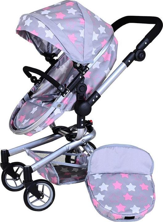 Image du produit Knorrtoys Puppenwagen Boonk - "star grey pink"