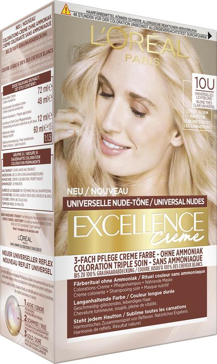 Actual product image L'Oréal Paris Excellence Universal Nudes 10U Lhtst (10U Lightest Blonde)