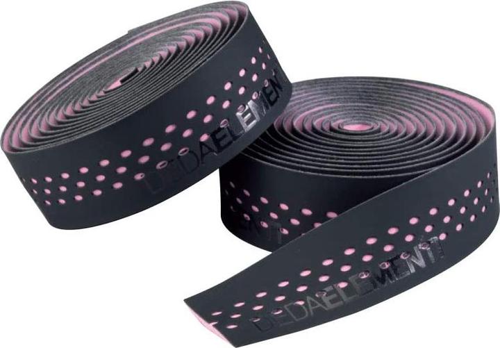 Actual product image Deda Elementi Presa Tape Handlebar Tape (Black/Pink)
