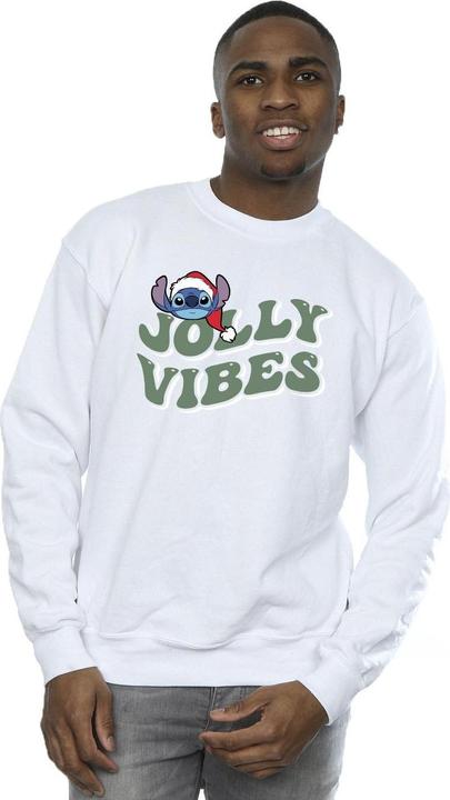 Actual product image Disney Mens Lilo & Stitch Jolly Chilling Vibes Sweatshirt (L)