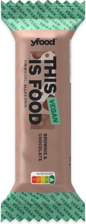 Image du produit YFood Barre végétalienne Brownie & Chocolate (1 pcs, 63 g)