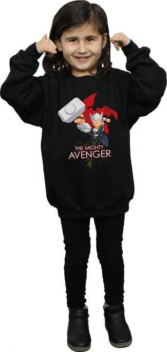 Actual product image Girls Thor The Mighty Avenger Sweatshirt (128)
