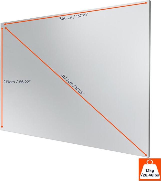 Productafbeelding Celexon Expert PureWhite - scherm - geschikt voor wandmontage - 413 cm (163") (162.60", 16:10)