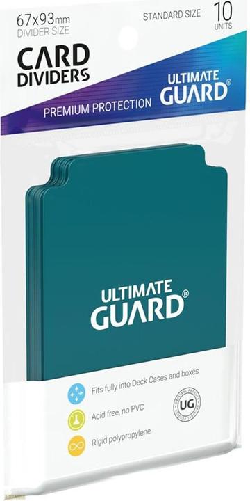 Image du produit Ultimate Guard Séparateur de cartes taille standard bleu pétrole 10