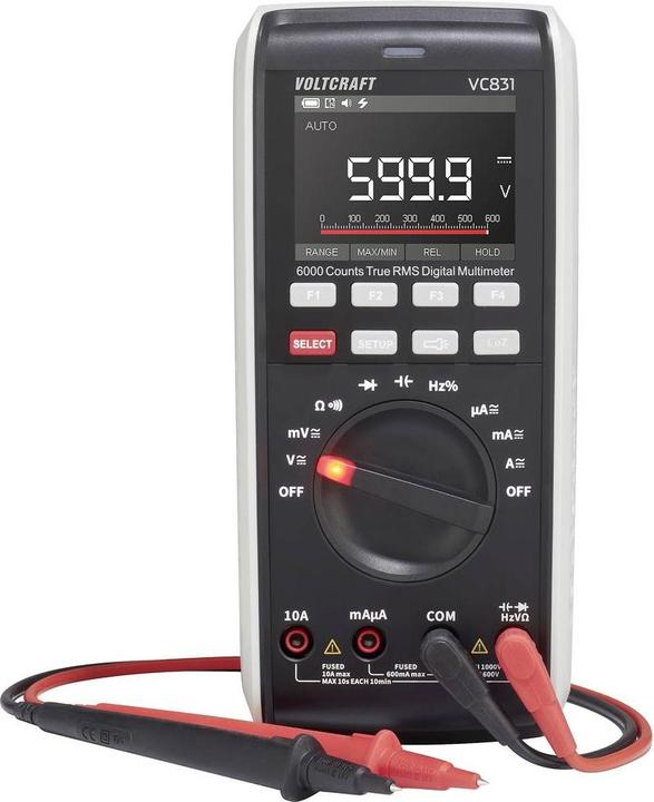 Image du produit Voltcraft VC831 SE Hand-Multimeter digital CAT III 1000 V, CAT IV 600 V Anzeig (CAT III 1000V, CAT IV 600V)