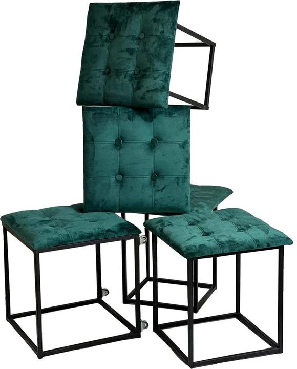 Image du produit Go Gift Puff-Transformer 5in1 - 5 tabourets en 1 pouf bouteille velours vert