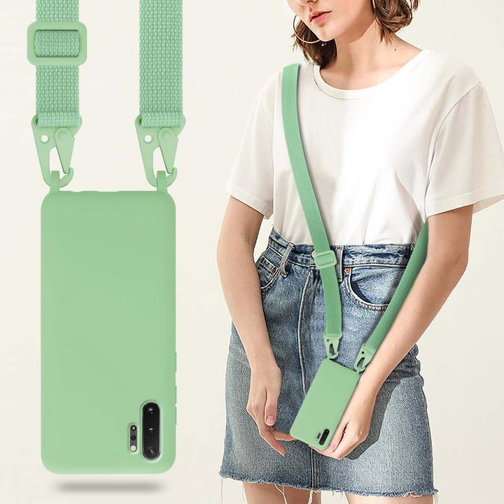 Actual product image Cadorabo TPU Cover Mobile Phone Chain Liquid (Samsung Galaxy Note 10 Plus)