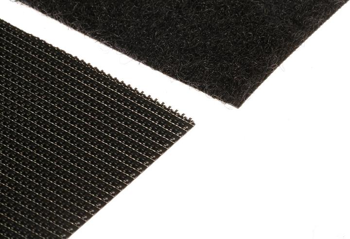 Image du produit Rs Pro Fermeture à pression Velcro, 50mm x 100mm, noir (50 mm)