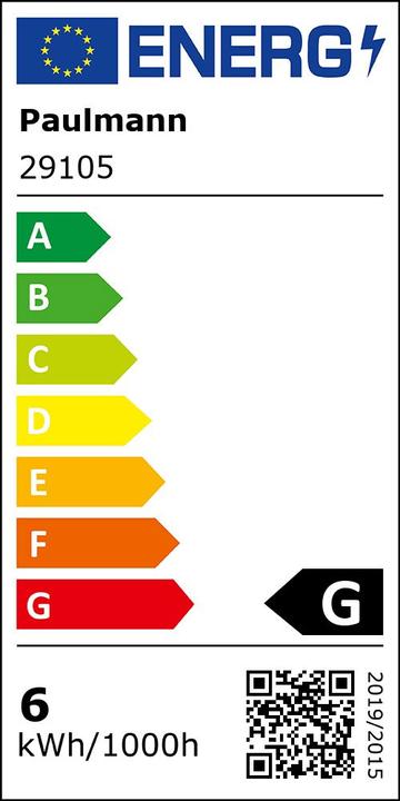 Energy Label Paulmann Reflector 3-step dim low-voltage (GU5.3, 6 W, 445 lm, 1 x, G)