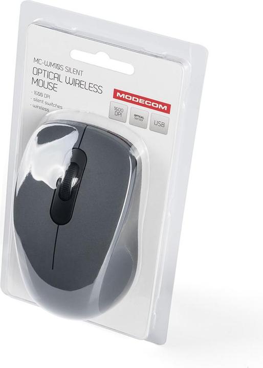 Image du produit Modecom MC-WM10S Souris ambidextre RF sans fil optique 1600 DPI (Sans fil)