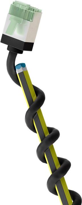 Produktbild Goobay Ultraflexibles CAT 8.1 Patchkabel, slim, U/FTP, schwarz (U/FTP, CAT8.1, 3 m)