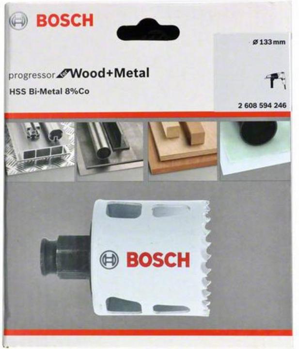 Immagine prodotto Bosch Professional Zubehör Sega a tazza Progressor per legno e metallo, 133 mm (133 millimetri)