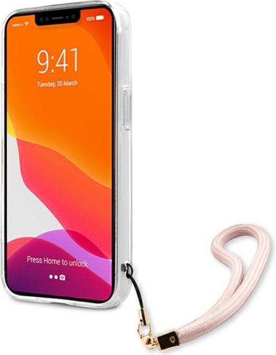Actual product image Guess Hard Cover Marble Stripe with Strap (Apple iPhone 13 mini)