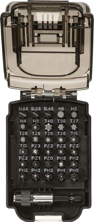 Produktbild Makita Bit-Set (PH, T27, PH2, T40, H6, PZ2, PH1, H3, T10, PH0, SL 1.2 x 6.5, T15, PZ1, T20, SL 0.8 x 5.5, H4, PH3, PZ3, H5, SL 0.6 x 4.5, T25, T30, PZ0)