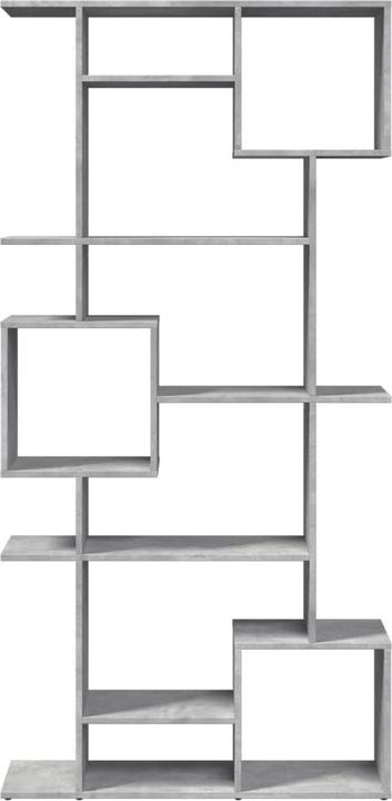 Produktbild VidaXL Bücherregal Raumteiler Wandregal Standregal Raumtrenner Regal Betongrau (92 x 29 x 188 cm)
