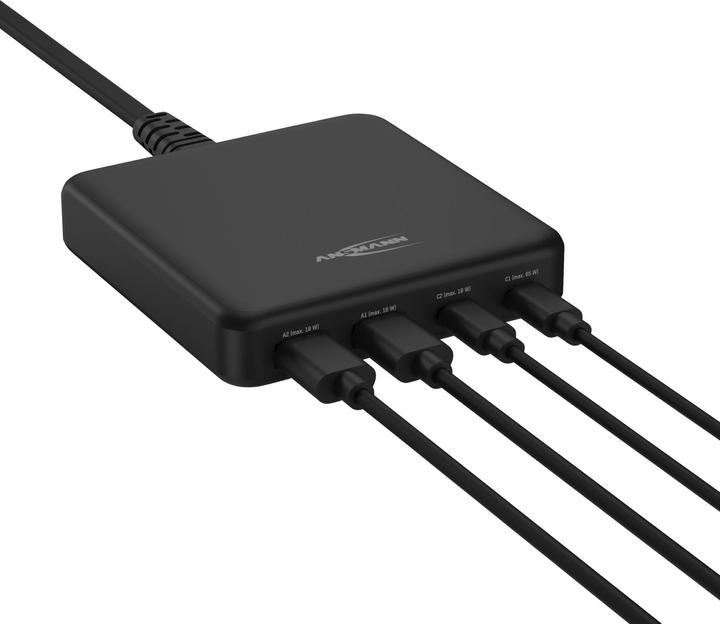Produktbild Ansmann USB-Ladeger?t 4-Port 65W PD/QC/GAN (65 W)