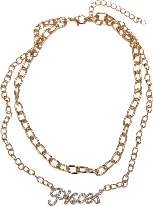 Image du produit Urban Classics Diamond Zodiac Golden Necklace - 17138 (Fer, Zinc)