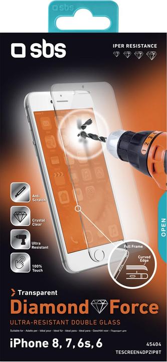 Actual product image SBS 4D Glass Screen Protector for iPhone 8/7/6s/6 (1 Piece, Apple iPhone 8)