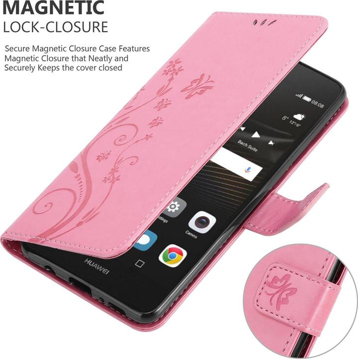 Produktbild Cadorabo Flower Book Cover (Huawei P9 Lite)