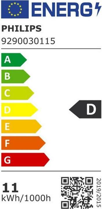 Energie-Label Philips LED Lampe (E27, 10.50 W, 1521 lm, 1 x, D)