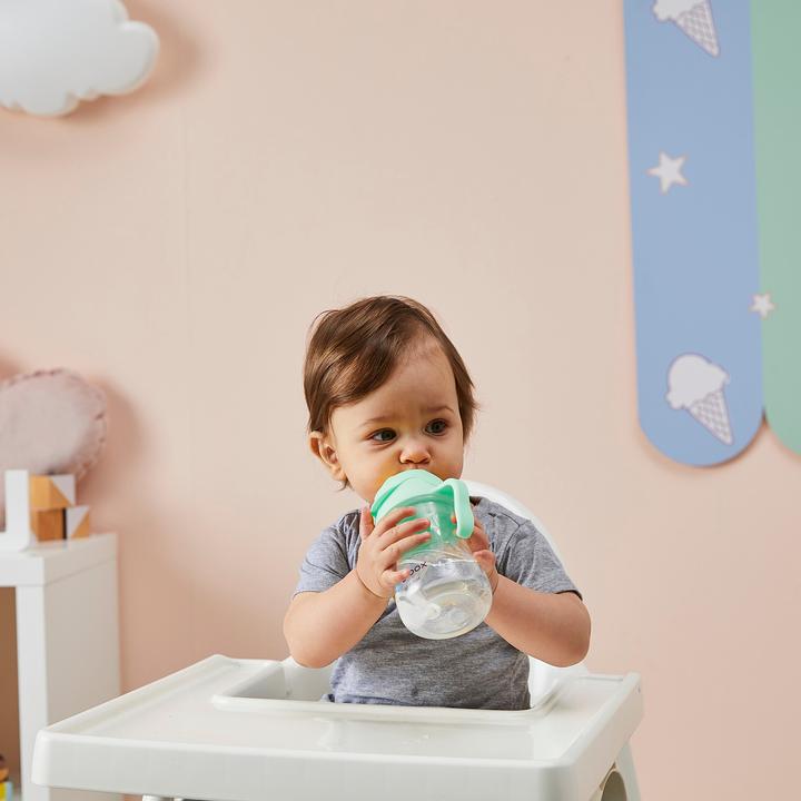 Productafbeelding B.Box Innovatieve fles met het pistache rietje 6m +