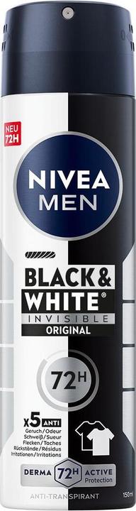 Image du produit NIVEA Multipack Black & White Invisible Original Spray (6 Stück) (Spray, 150 ml)