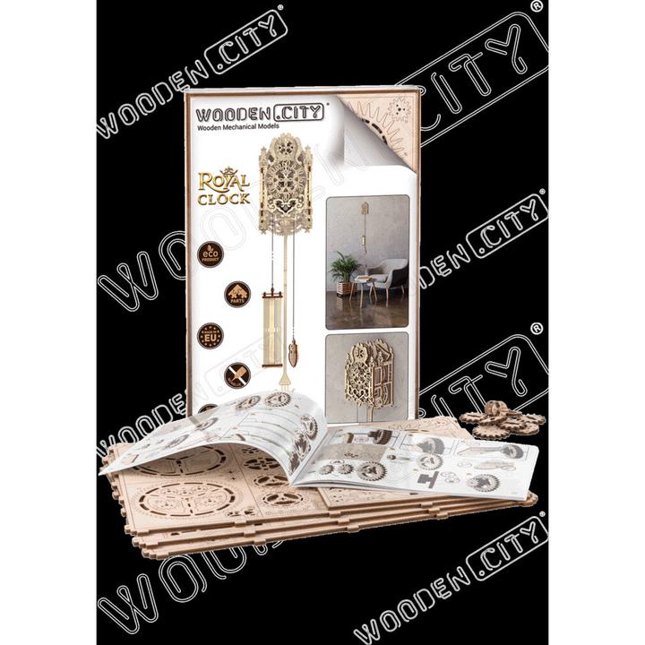 Produktbild WoodenCity Königliche Wand-Pendeluhr